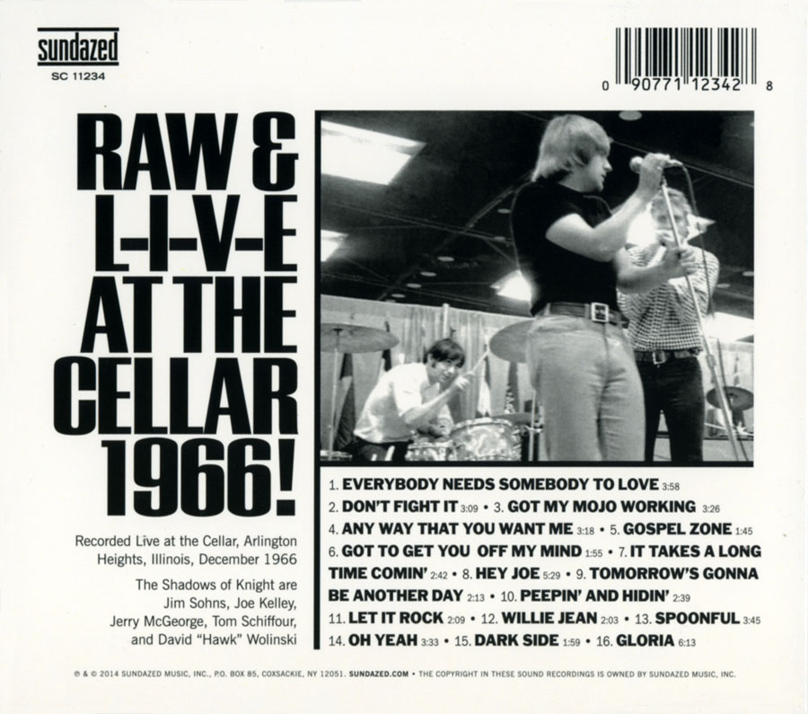 shadows of knight cd live 1966 back